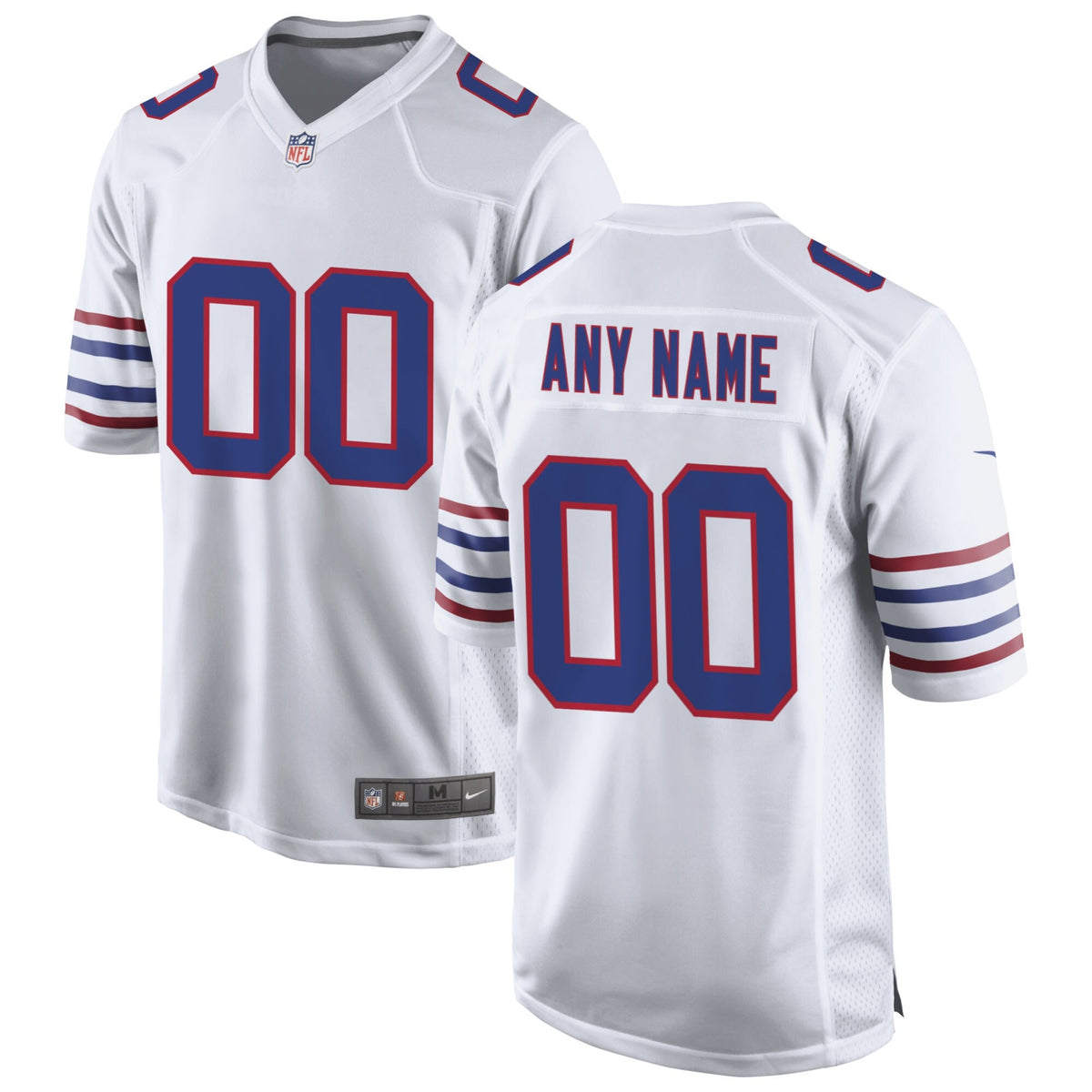 Buffalo Bills White Alternate Custom Game Football Jersey