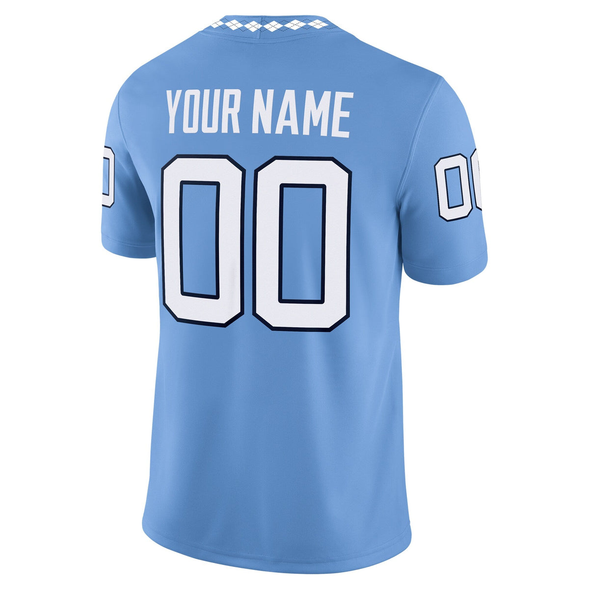 North Carolina Tar Heels Custom Game Jersey - Carolina Blue