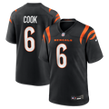 Cincinnati Bengals Bryan Cook Black Team Game Football Jersey