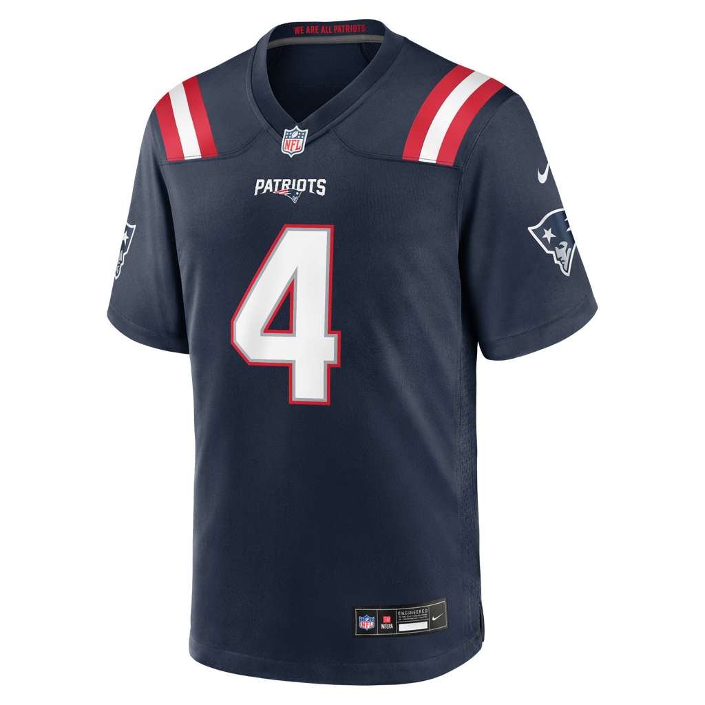 New England Patriots Adam Vinatieri Navy Team Retired Game Football Jersey