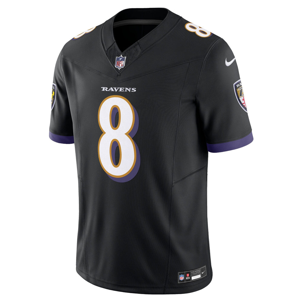 Baltimore Ravens Lamar Jackson Black Vapor F.U.S.E. Limited Football Jersey