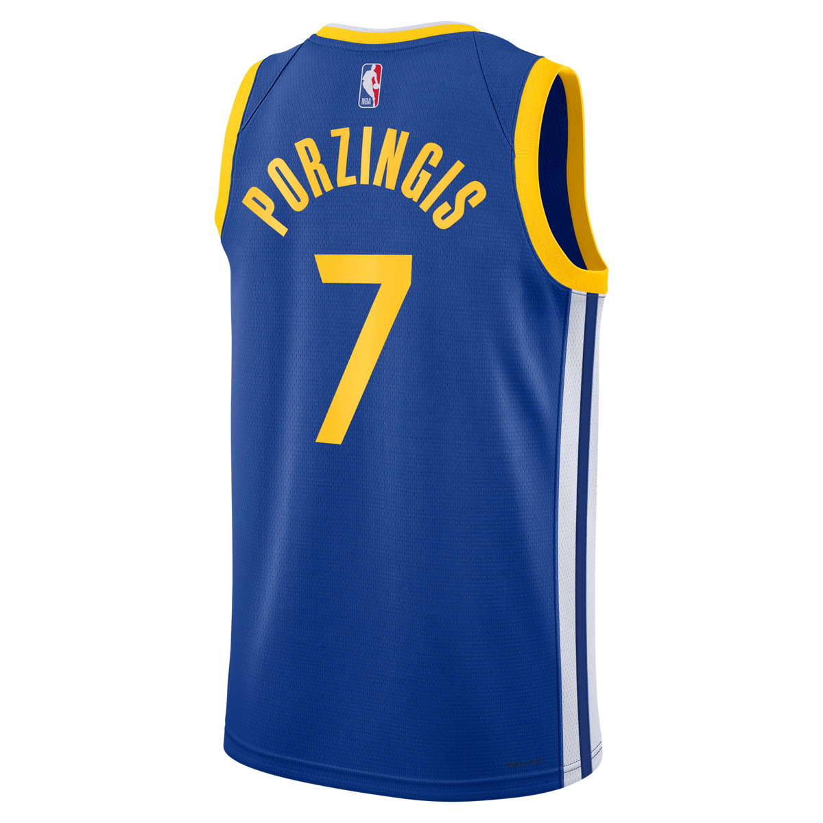 Golden State Warriors Icon Edition Swingman Jersey - Royal - Kristaps Porziņģis