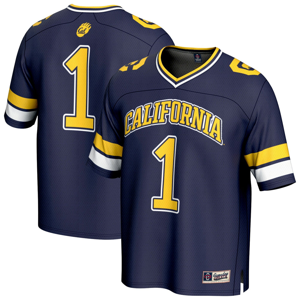 #1 Navy Cal Bears Collegiate Football Fashion Jersey