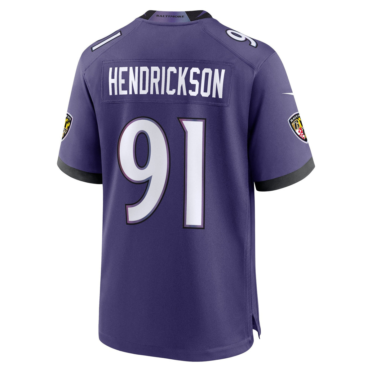 Baltimore Ravens Trey Hendrickson Purple Team Game Football Jersey
