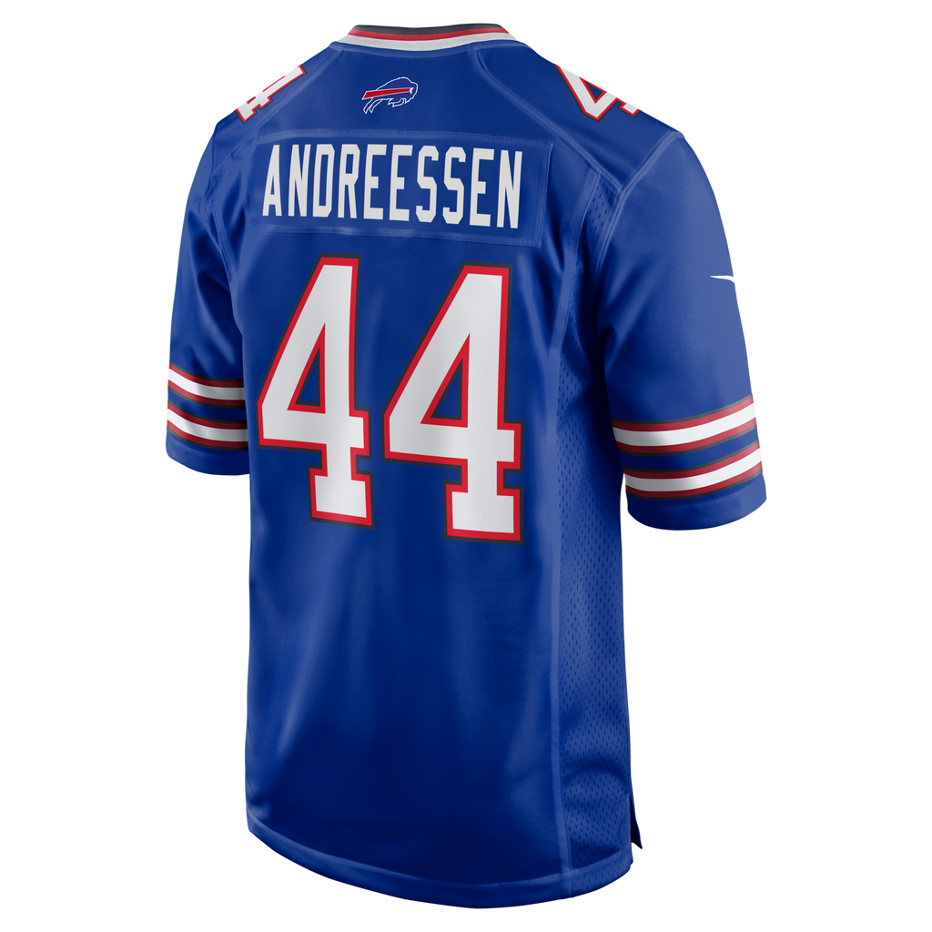 Buffalo Bills Joe Andreessen Royal Game Football Jersey