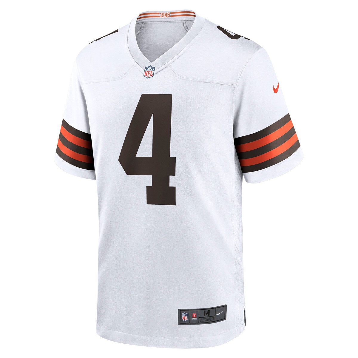 Cleveland Browns Deshaun Watson White Game Football Jersey