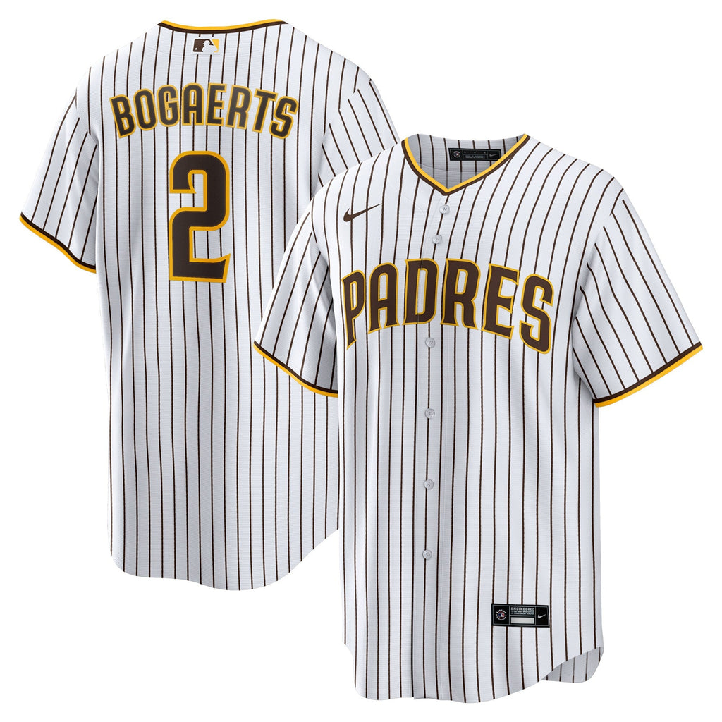 San Diego Padres Xander Bogaerts White/Brown Home Replica Player Baseball Jersey