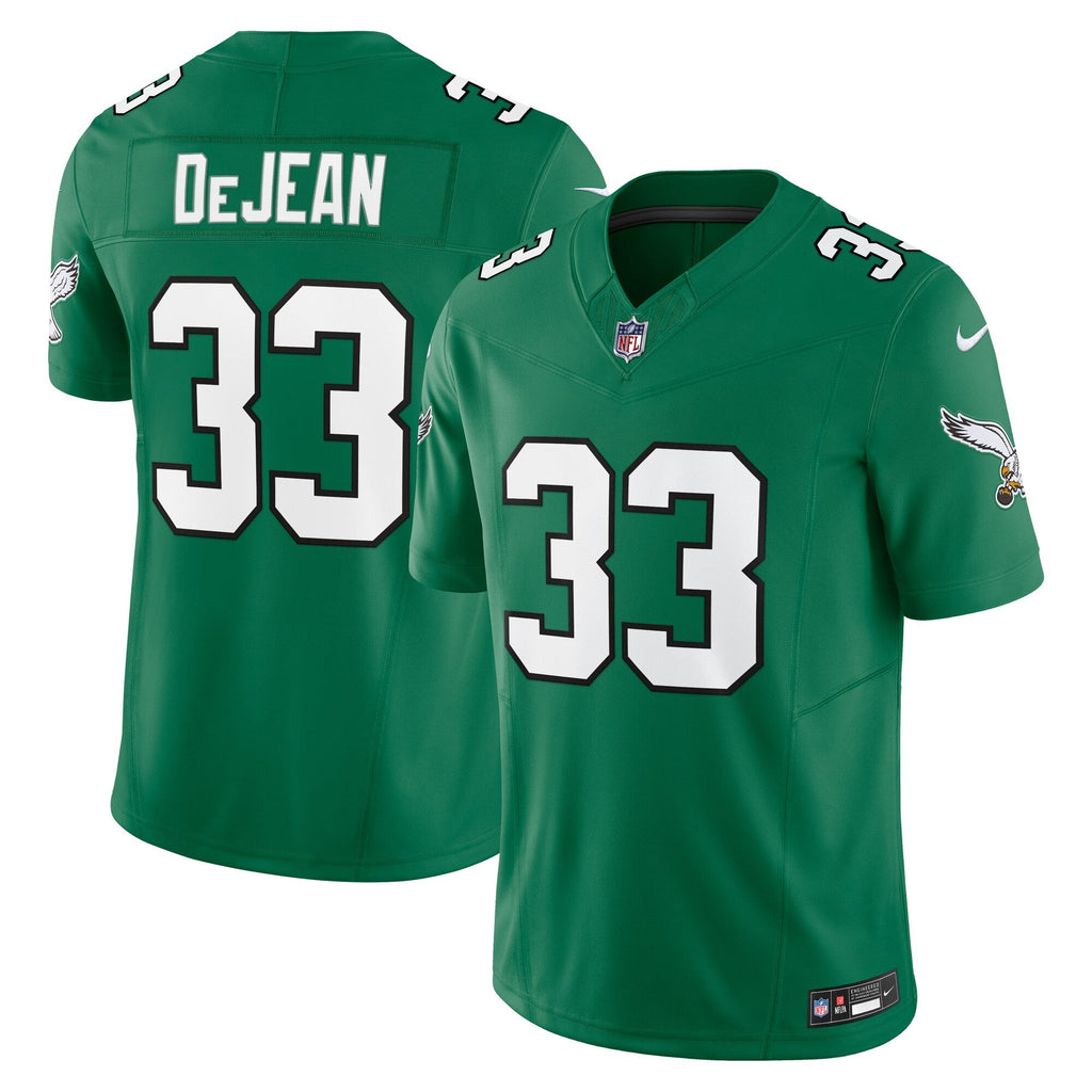 Philadelphia Eagles Cooper DeJean Kelly Green Alternate 2 Vapor F.U.S.E. Limited Football Jersey