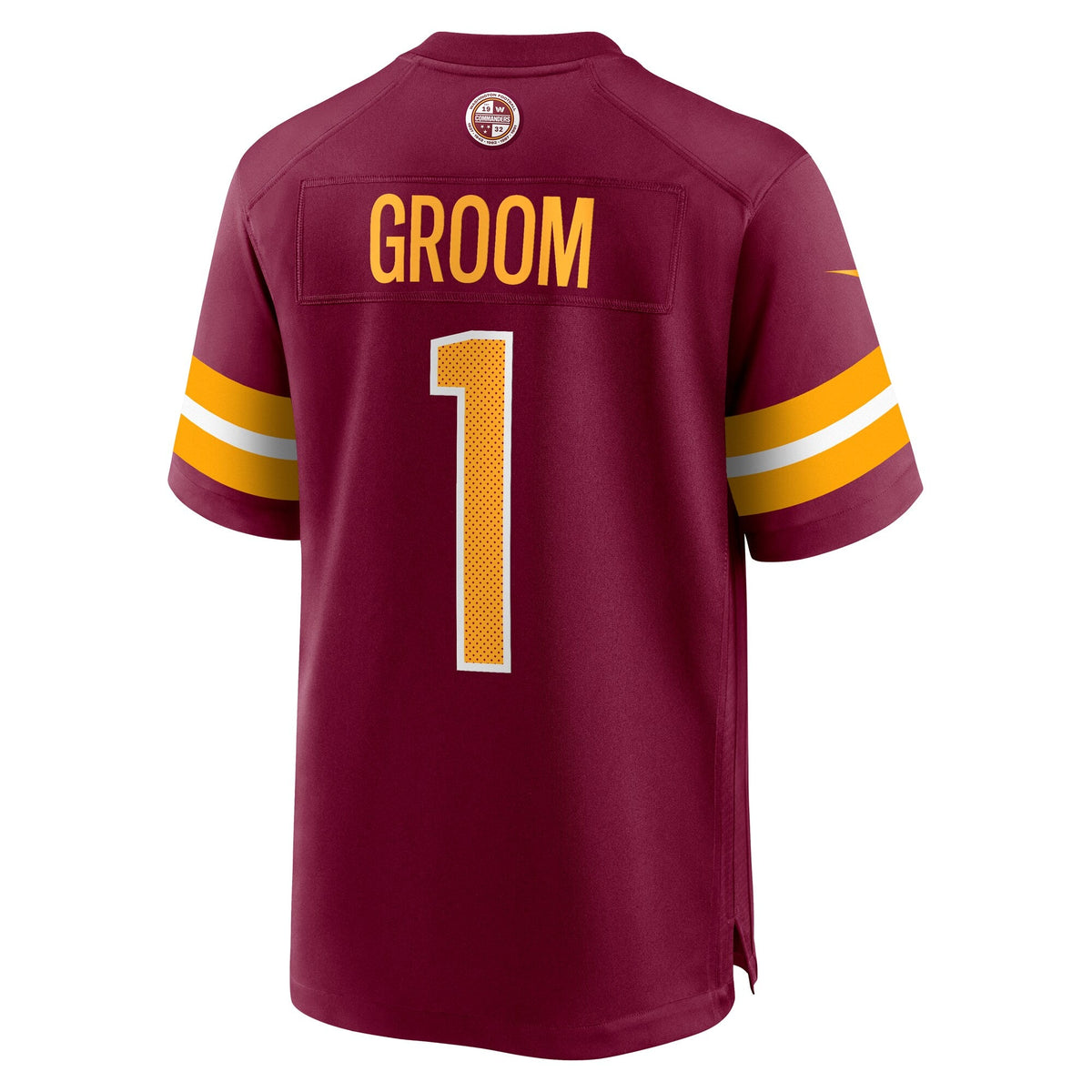 Washington Commanders Number 1 Groom Burgundy Game Football Jersey