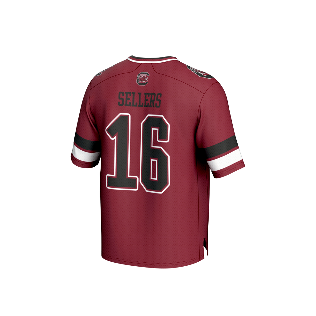 LaNorris Sellers South Carolina Gamecocks NIL Lightweight Football Player Jersey - Garnet