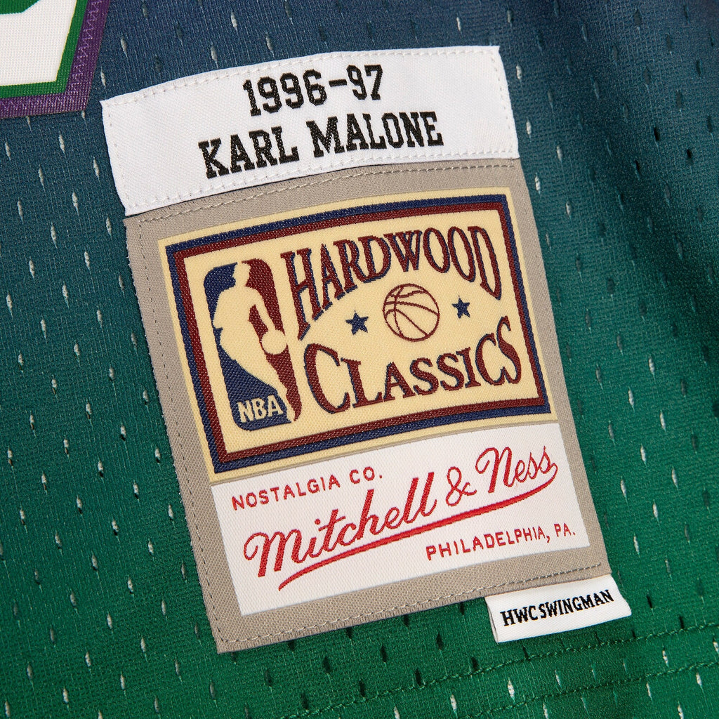 Utah Jazz Karl Malone 1996 Reload Swingman Jersey - Green