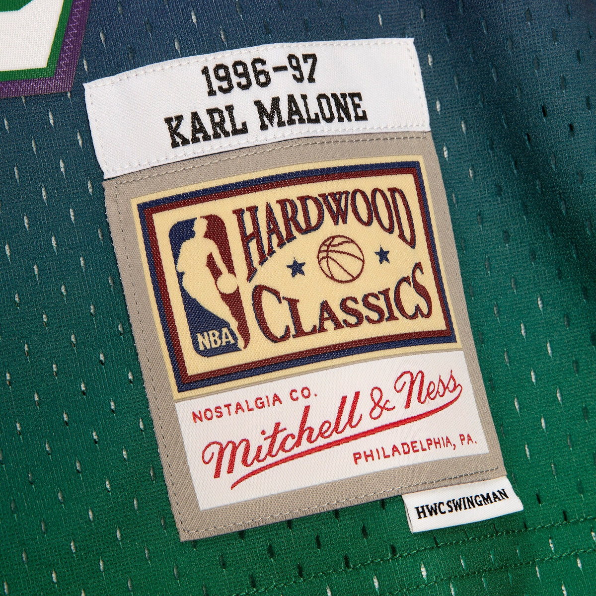 Utah Jazz Karl Malone 1996 Reload Swingman Jersey - Green