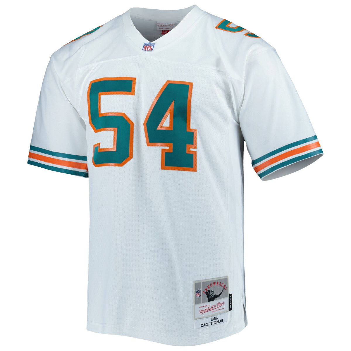 Miami Dolphins Zach Thomas White Legacy Replica Football Jersey