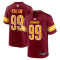 Washington Commanders Javon Kinlaw Burgundy Team Game Football Jersey