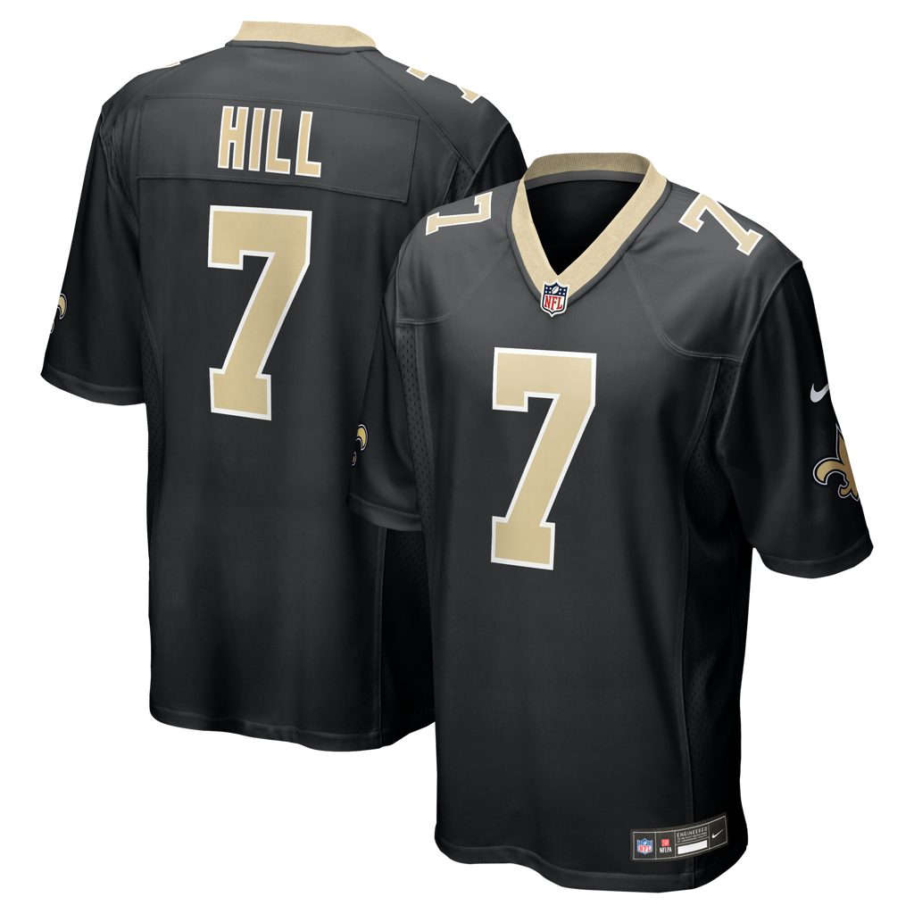 New Orleans Saints Taysom Hill Black Game Football Jersey