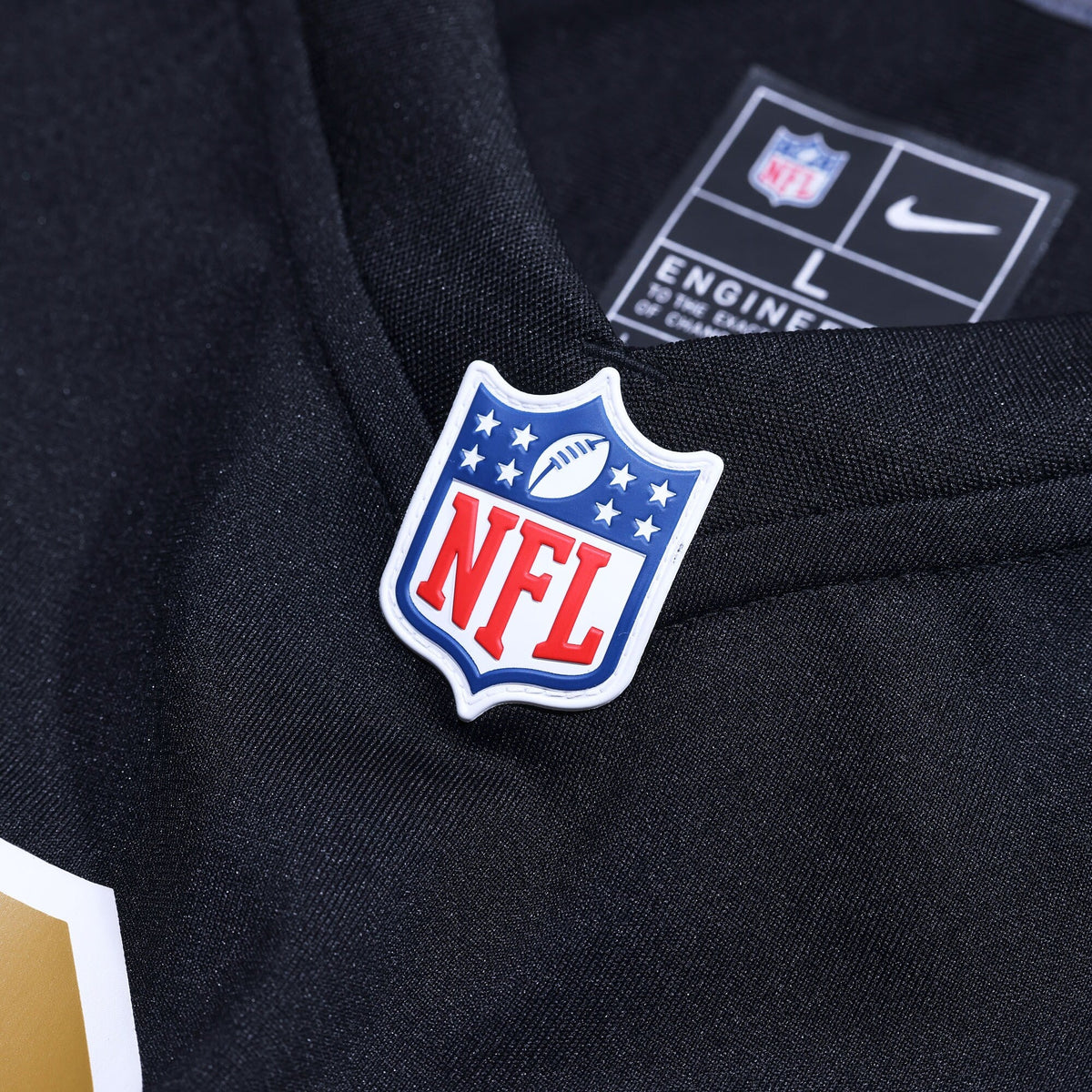 New Orleans Saints Alvin Kamara Black Alternate Game Football Jersey