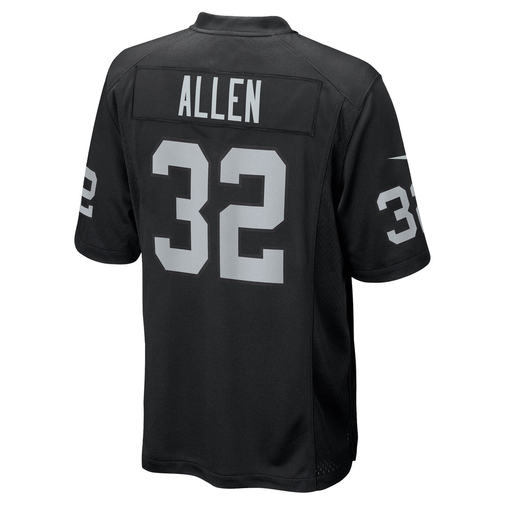Las Vegas Raiders Marcus Allen Black Game Retired Player Football Jersey