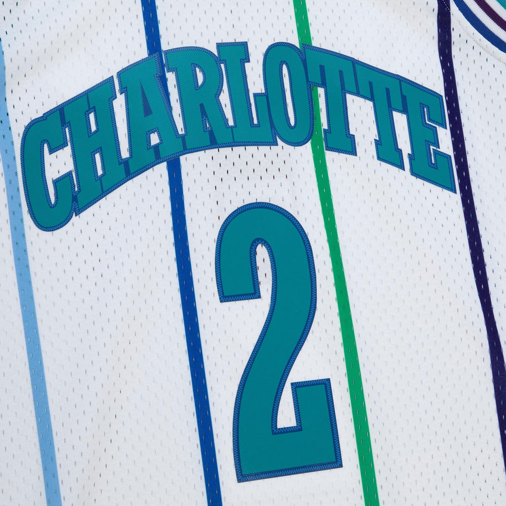 Charlotte Hornets Larry Johnson 1992 Jersey - White