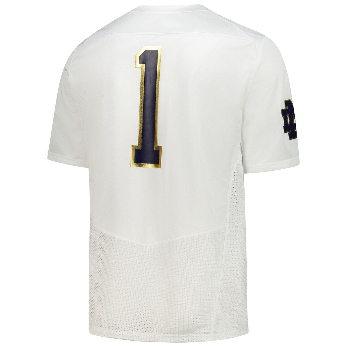 Notre Dame Fighting Irish #1 Replica Football Jersey - White