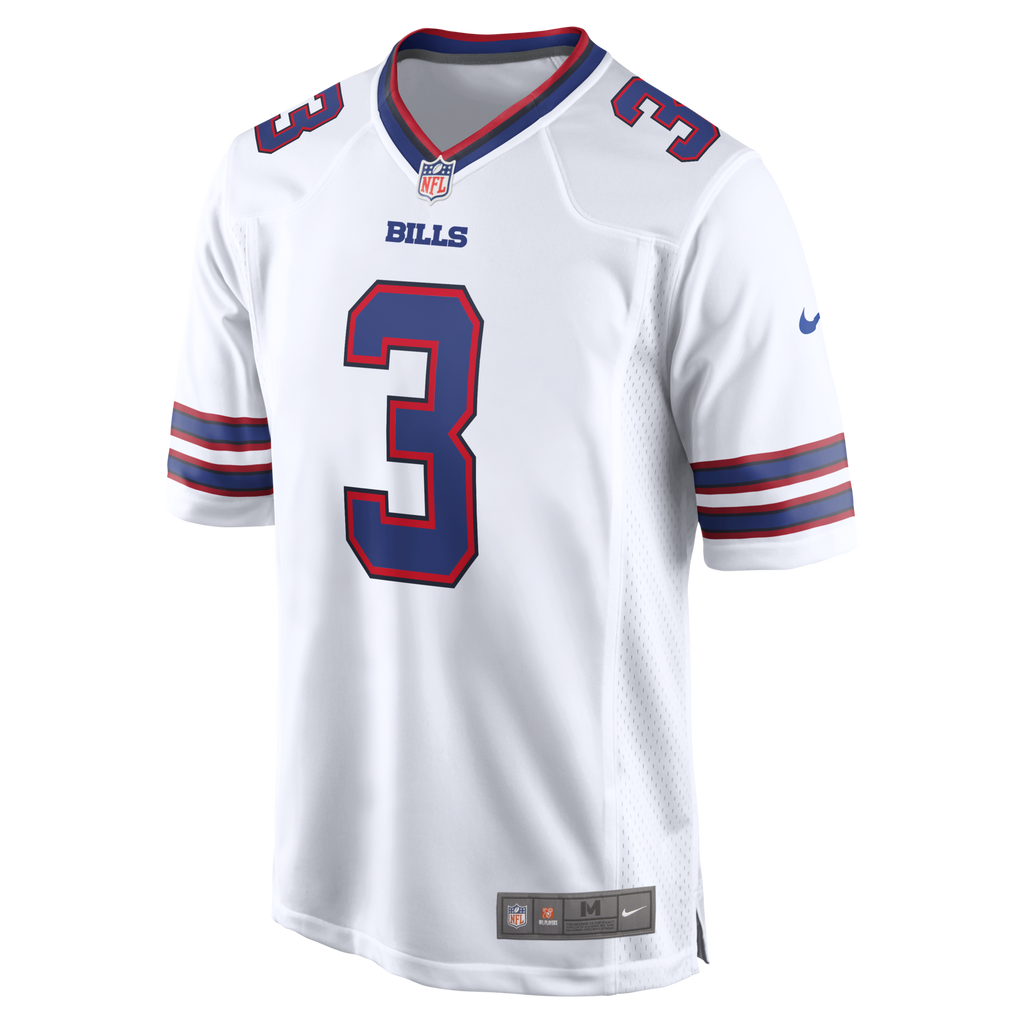 Buffalo Bills Damar Hamlin White Game Football Jersey
