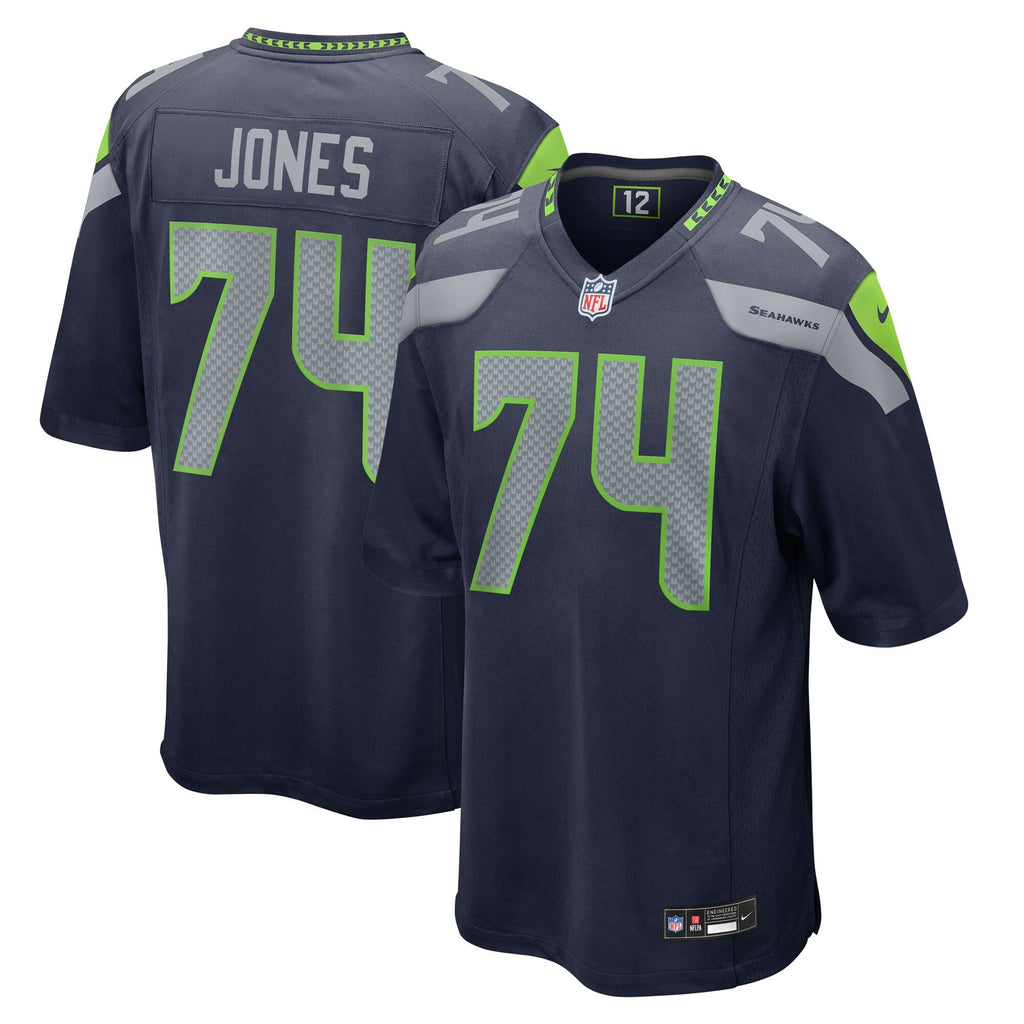 Seattle Seahawks Josh Jones College Navy Team Game Football Jersey