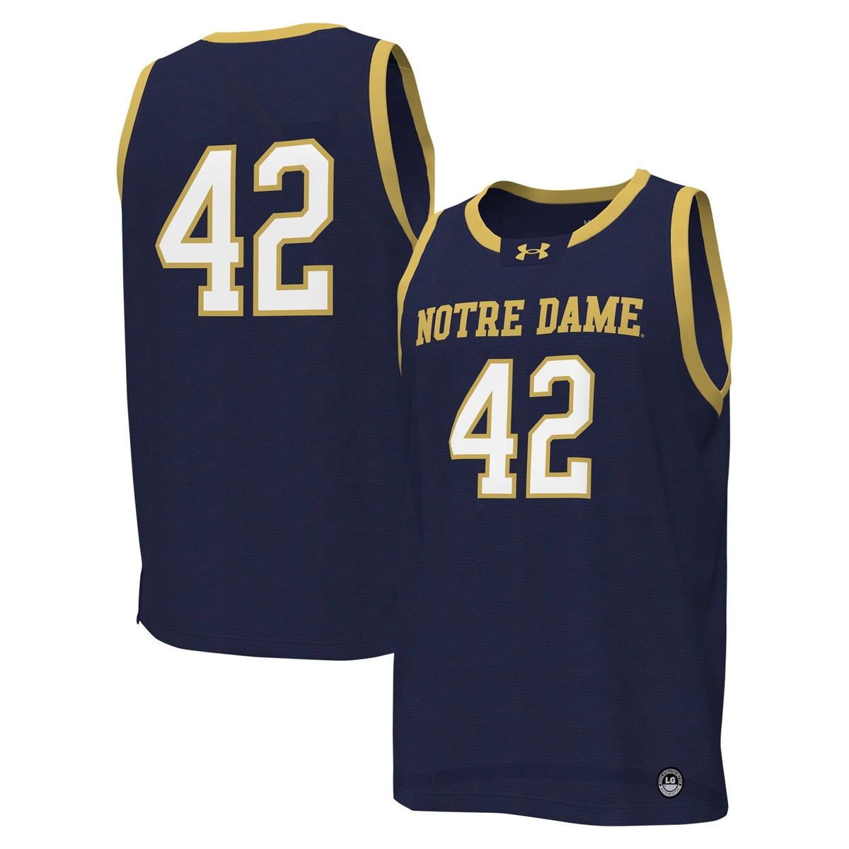 #42 Navy Notre Dame Fighting Irish Replica Basketball Jersey