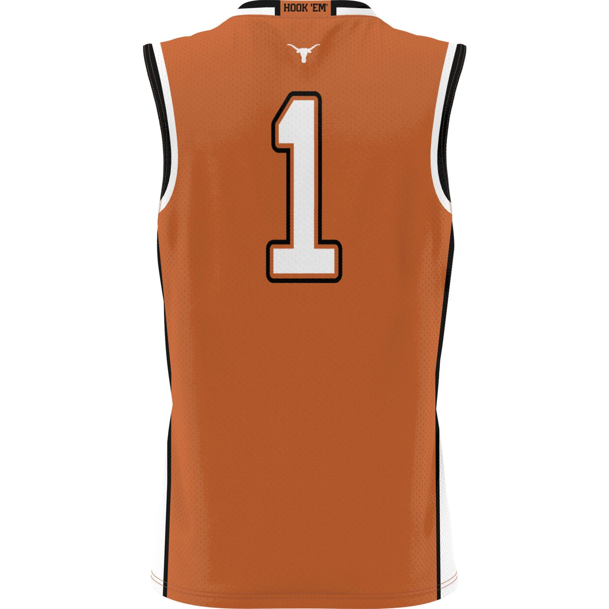 #1 Texas Longhorns Lightweight Collegiate Basketball Jersey - Texas Orange