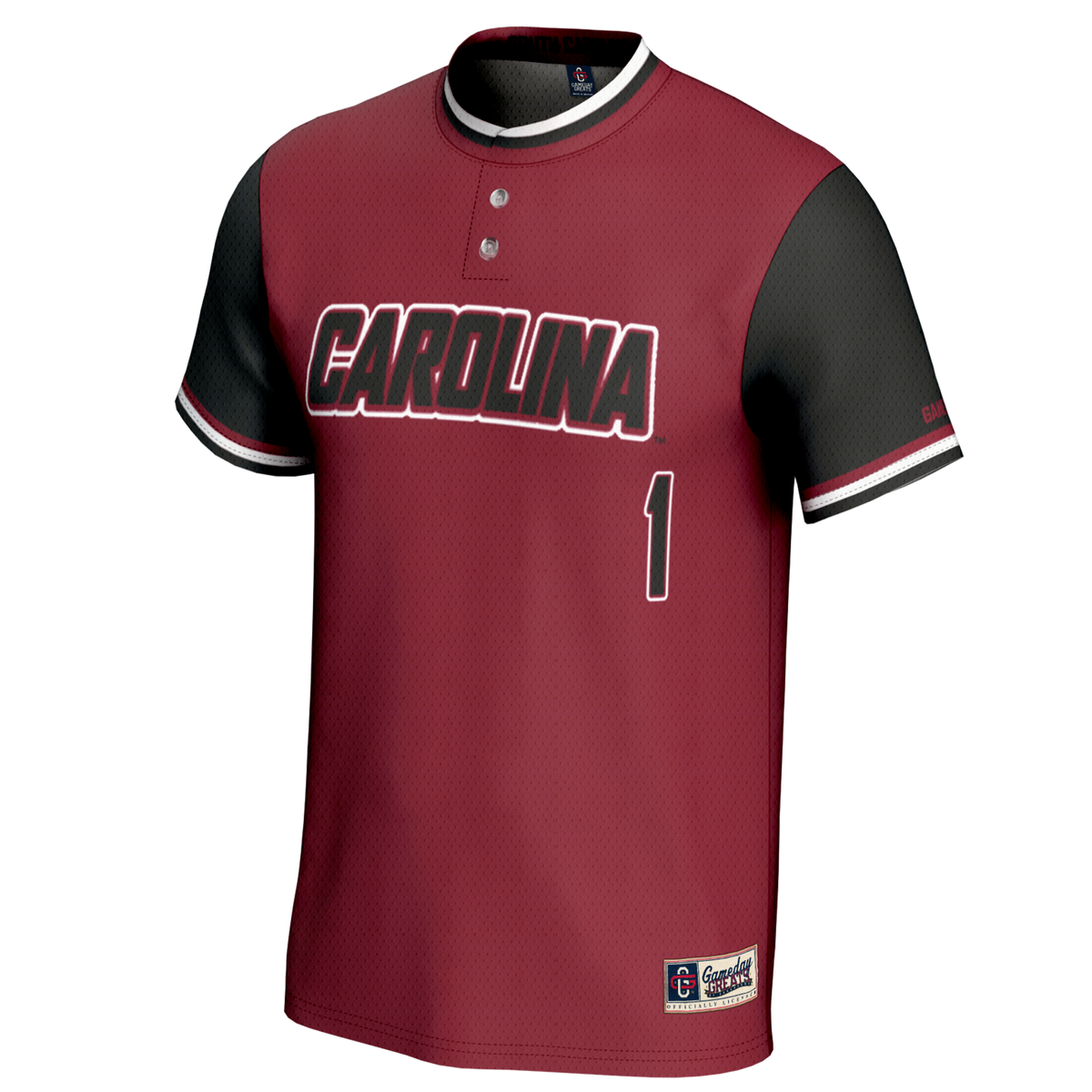#1 South Carolina Gamecocks Lightweight Softball Jersey - Garnet
