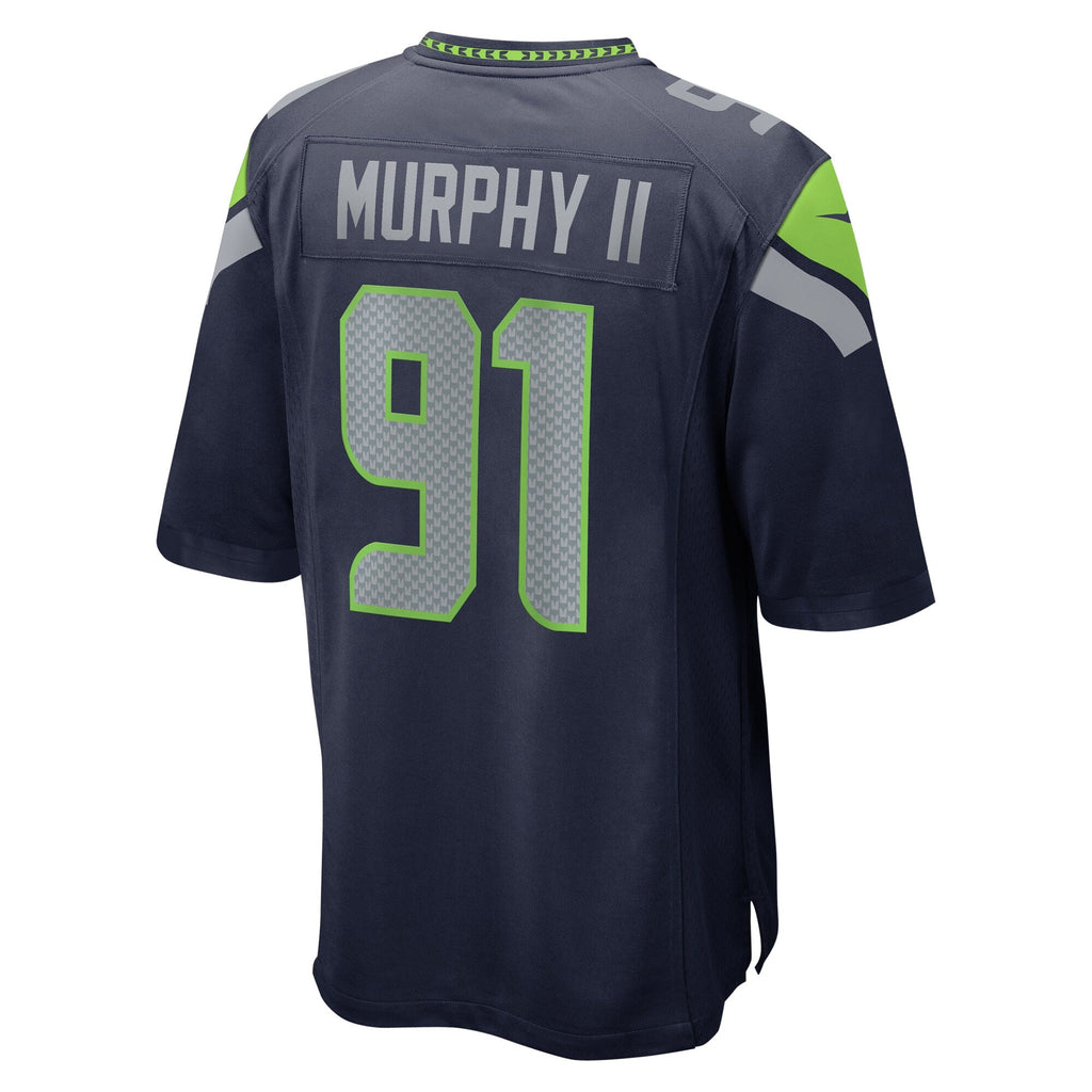 Seattle Seahawks Byron Murphy II College Navy Player Game Football Jersey
