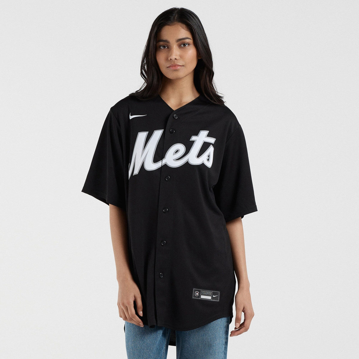 New York Mets Francisco Lindor Black Replica Player Baseball Jersey