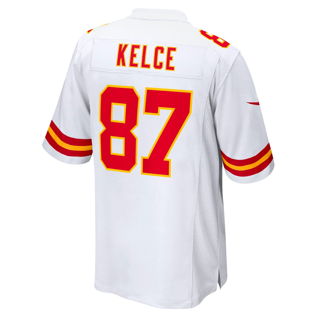 Kansas City Chiefs Travis Kelce White Player Game Football Jersey