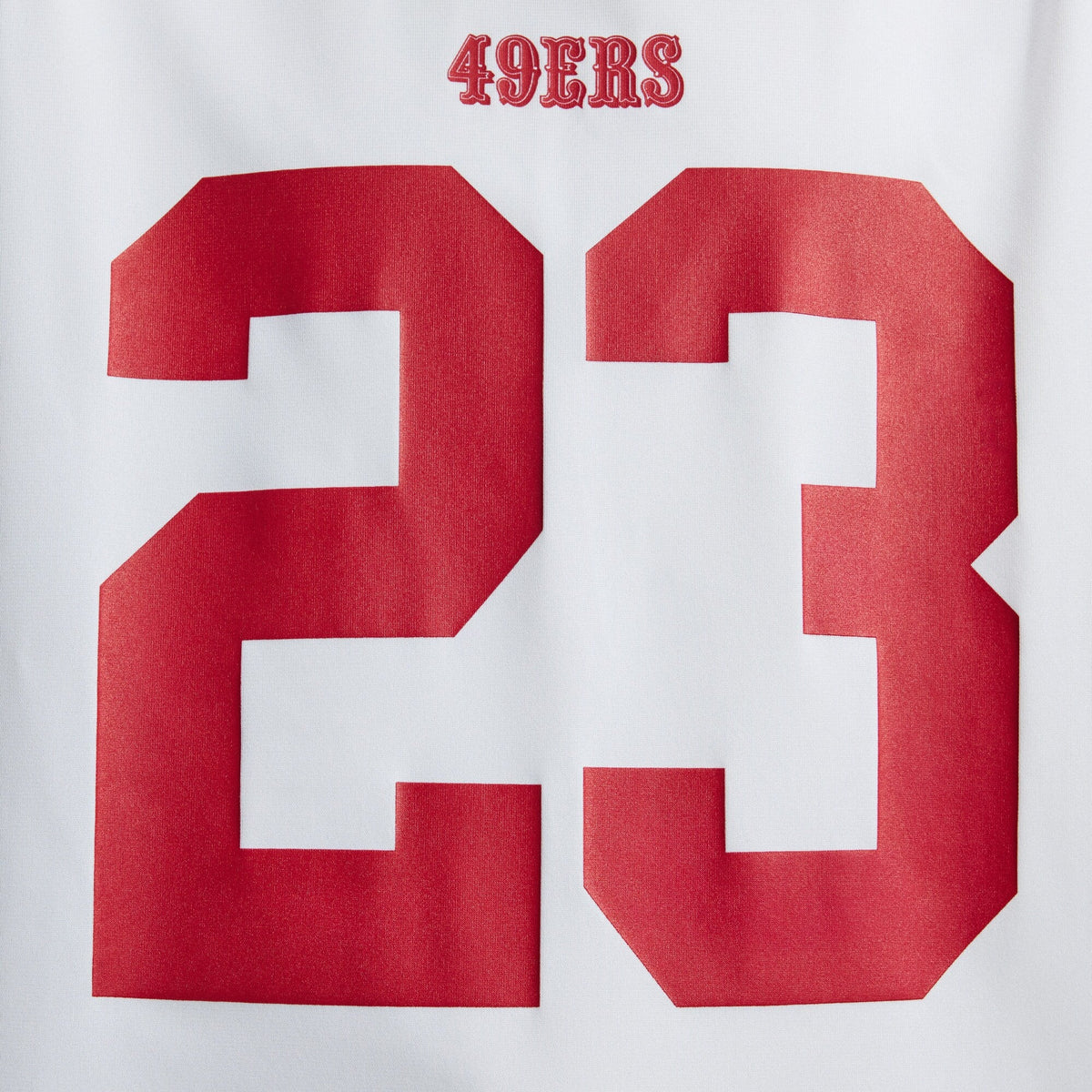 San Francisco 49ers Christian McCaffrey White Game Player Football Jersey