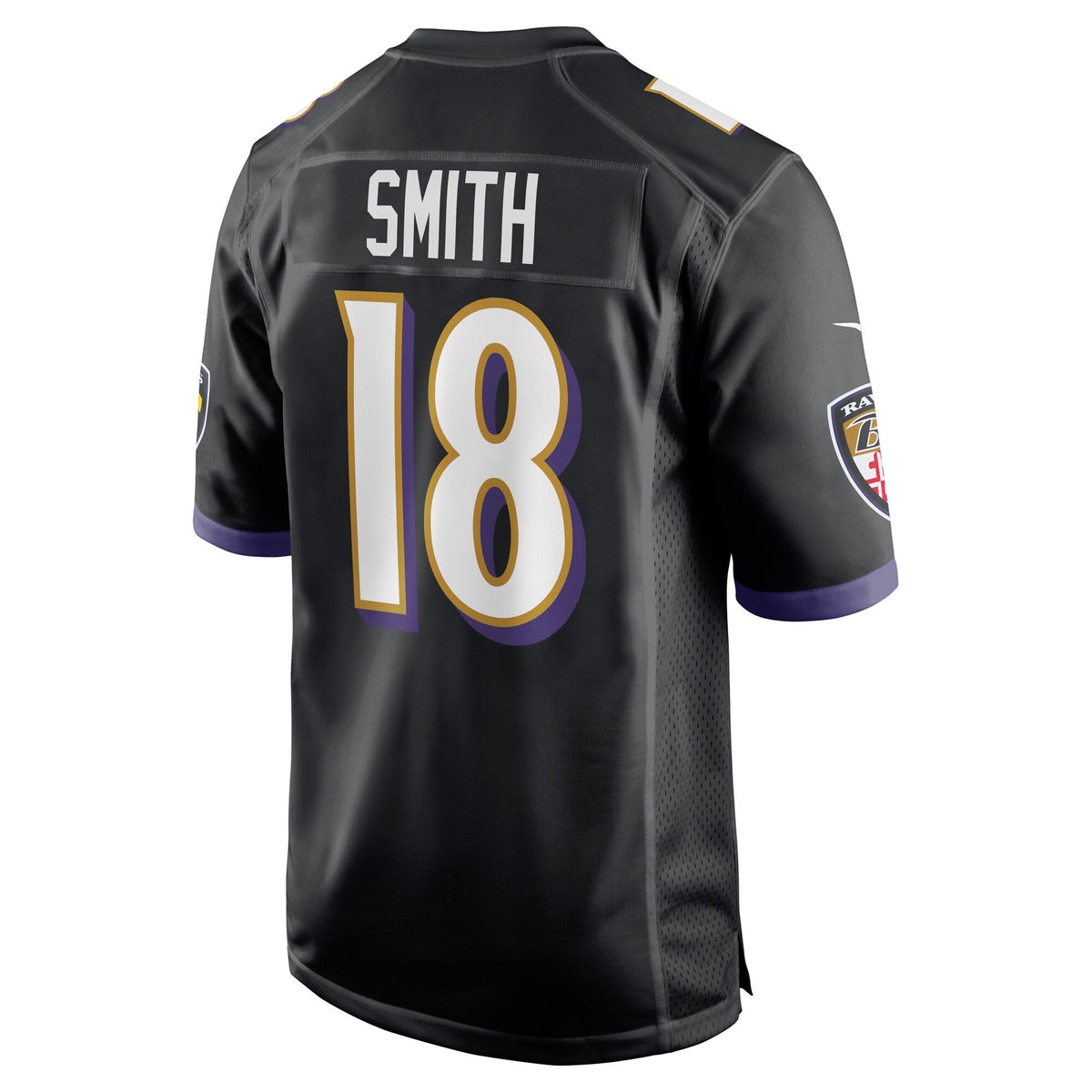 Baltimore Ravens Roquan Smith Black Alternate Game Football Jersey