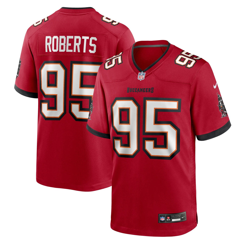 Tampa Bay Buccaneers Elijah Roberts Red Team Game Football Jersey