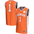 #1 Clemson Tigers Lightweight Basketball Jersey - Orange