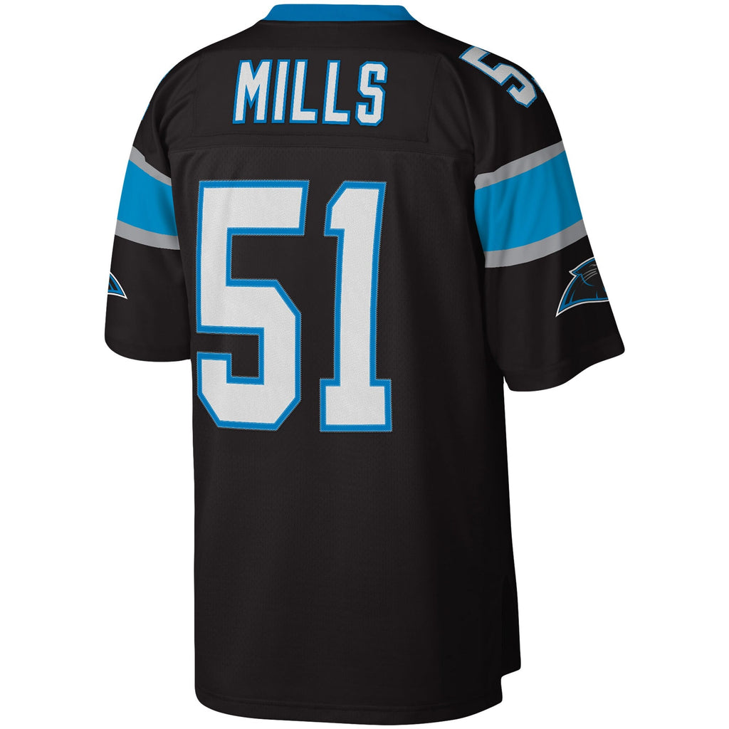 Carolina Panthers Sam Mills Black Legacy Replica Football Jersey