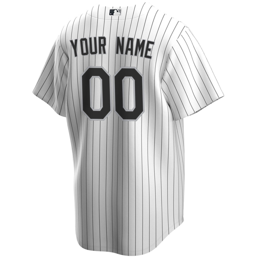 Chicago White Sox White Home Replica Custom Baseball Jersey