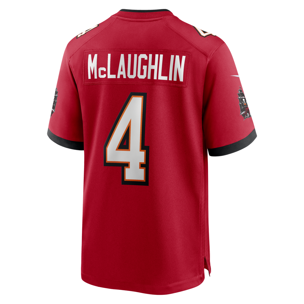 Tampa Bay Buccaneers Chase McLaughlin Red Game Player Football Jersey