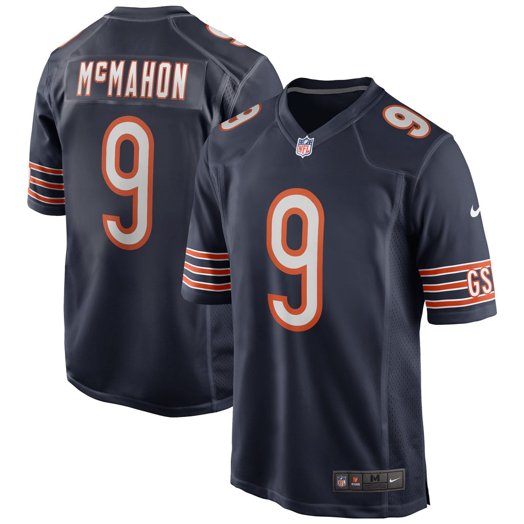 Chicago Bears Jim McMahon Navy Game Retired Player Football Jersey