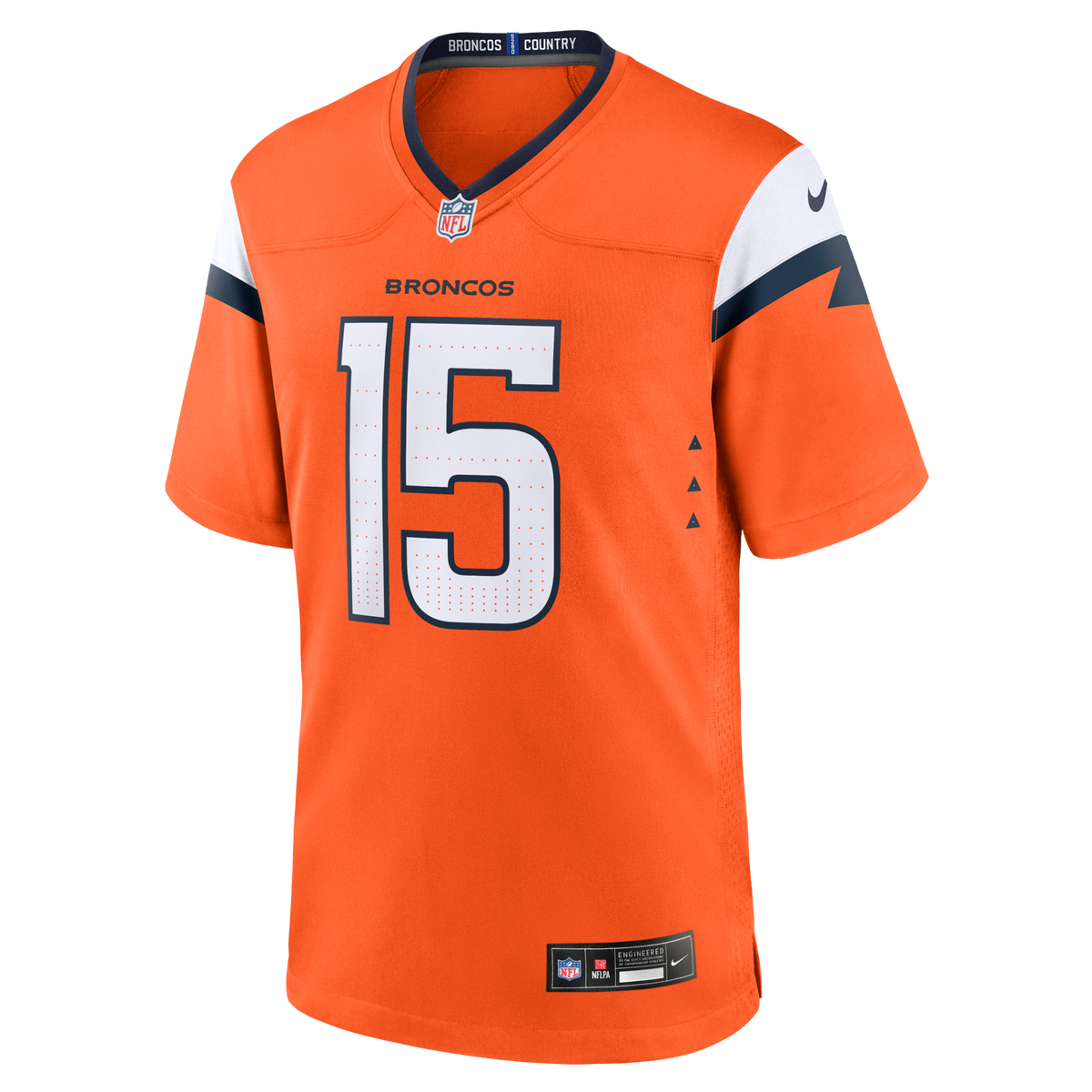 Denver Broncos Nik Bonitto Orange Team Game Football Jersey