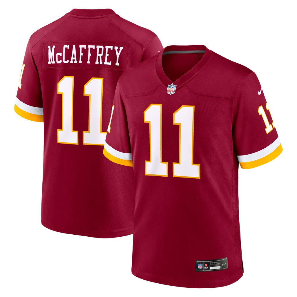 Washington Commanders Luke McCaffrey Burgundy Game Football Jersey