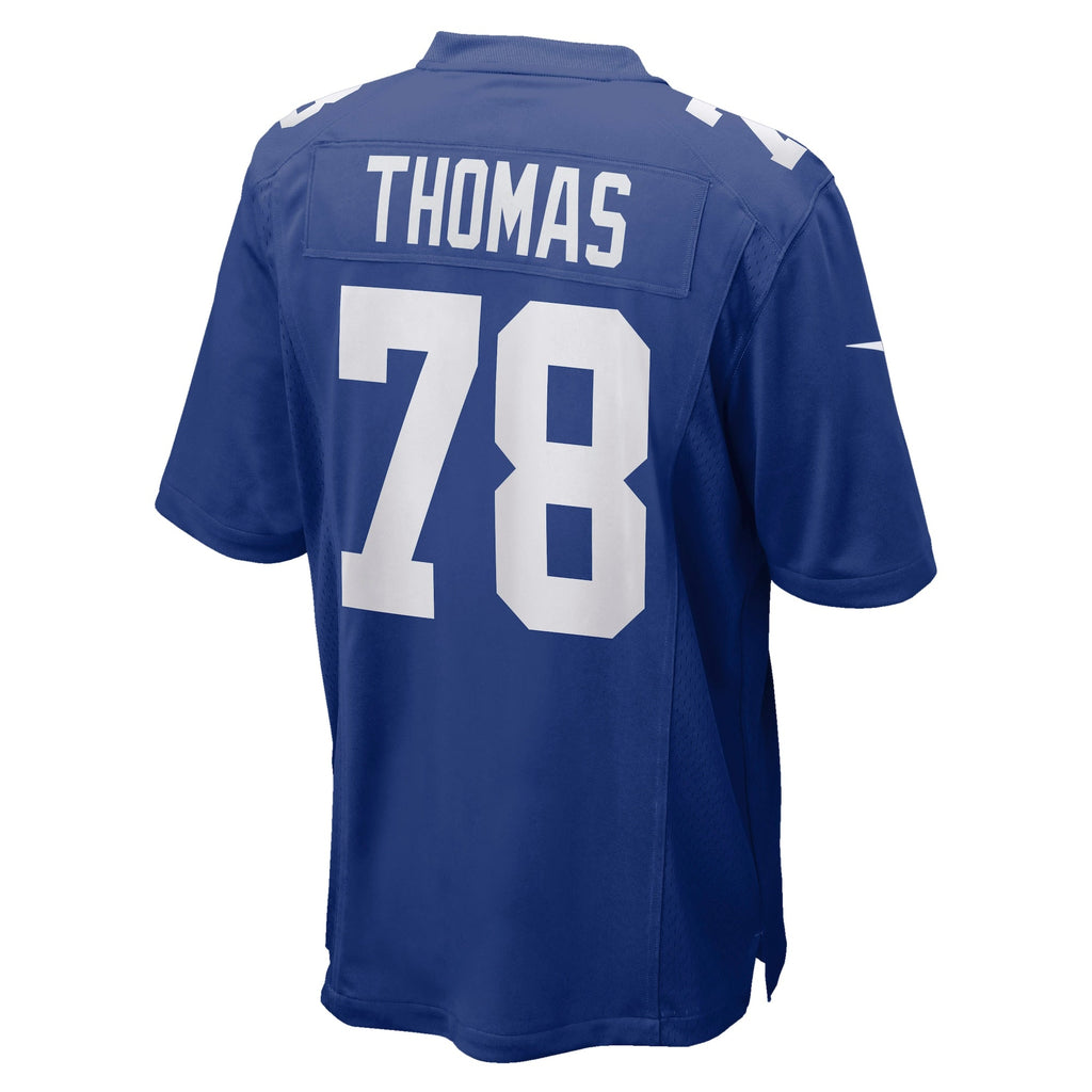 New York Giants Andrew Thomas Royal Player Game Football Jersey