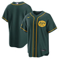 Australia National Team x MLB Green Stadium Replica Baseball Jersey