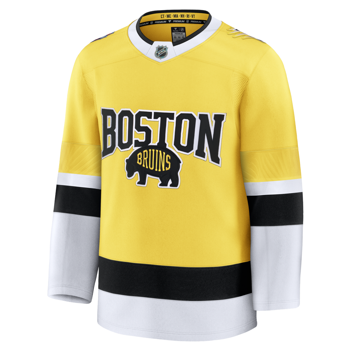 Boston Bruins Gold 2026 NHL Stadium Series Premium Custom Jersey