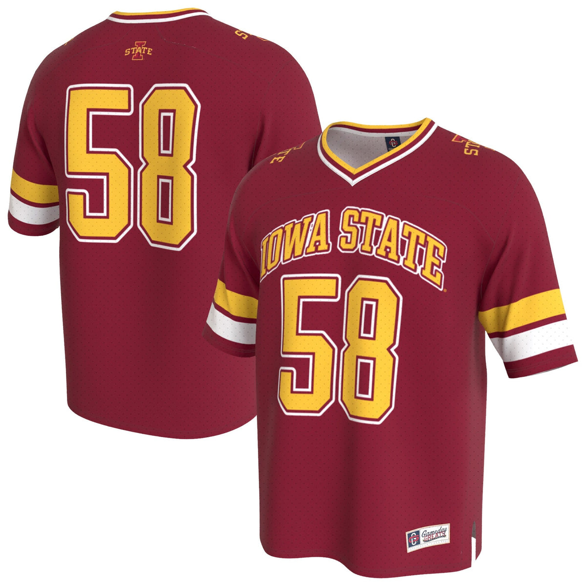 Iowa State Cyclones Lightweight Collegiate Football Fashion Jersey - Cardinal