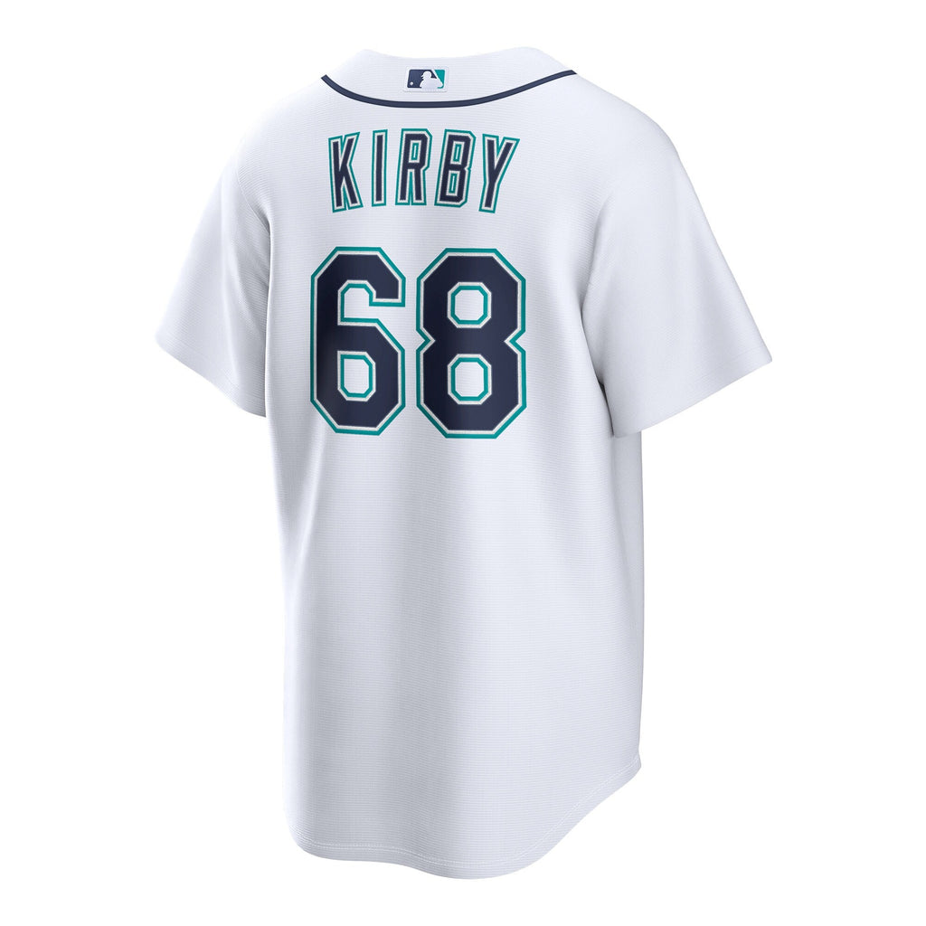 Seattle Mariners George Kirby White Home Replica Baseball Jersey