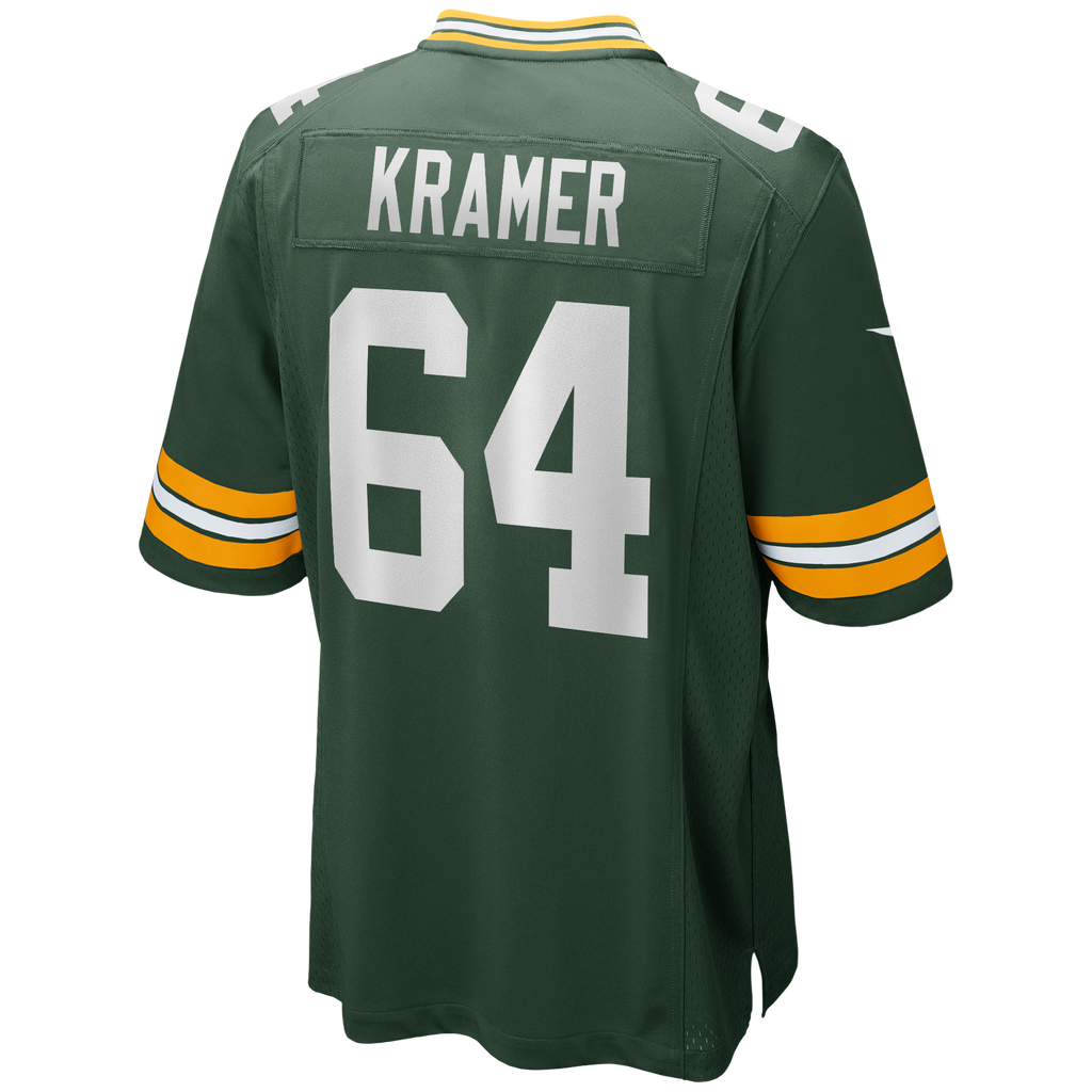 Green Bay Packers Jerry Kramer Green Game Retired Player Football Jersey
