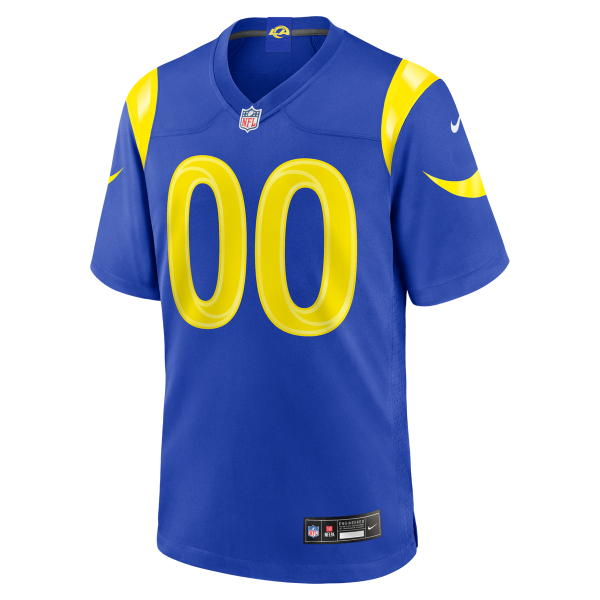 Los Angeles Rams Royal Custom Game Football Jersey