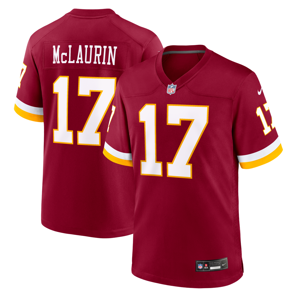 Washington Commanders Terry McLaurin Burgundy Game Football Jersey