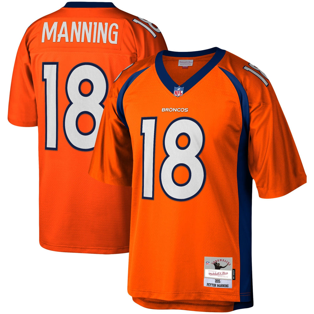 Denver Broncos Peyton Manning Orange Legacy Replica Football Jersey